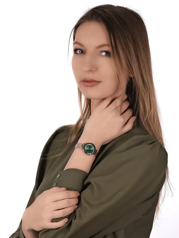 Anne Klein AK/1906GNRG – Damklocka rosegold 30mm x 36mm