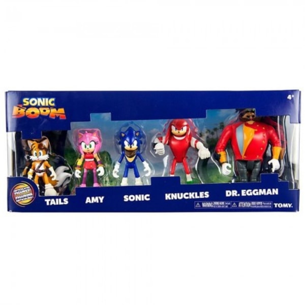 Sonic The Hedgehog Sonic Boom Tails, Amy, Sonic, Knuckles & Dr. Eggman-figurer