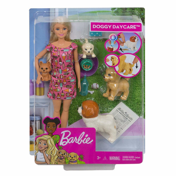 Barbie  Doggy Daycare and Pets Playset