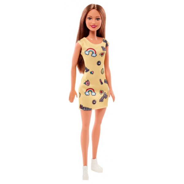 Barbie Basic Ginger keltaisella mekolla