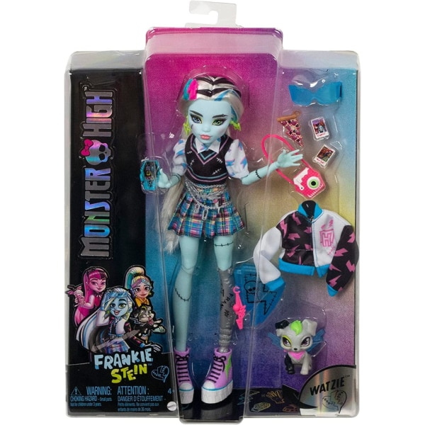 Monster High Frankie Stein dukke med kæledyr 2022