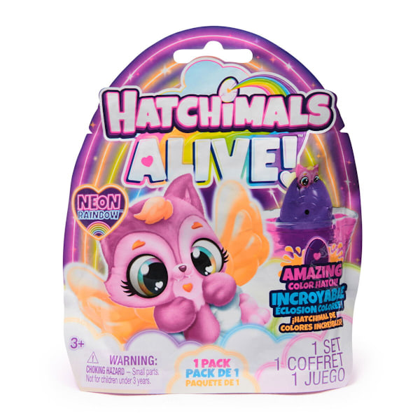 Hatchimals Alive Neon Rainbow 1 kpl