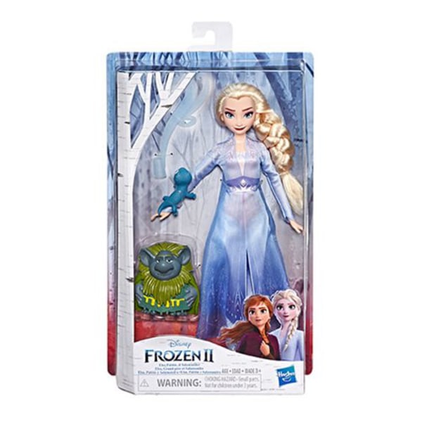 Disney Frozen 2 Elsa Fashion Doll In Travel Outfit with Pabbie