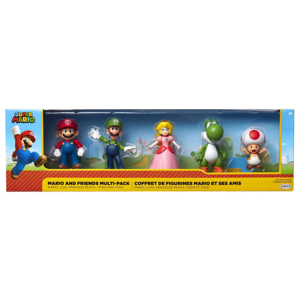 Super Mario 5-Pack actionfigurer