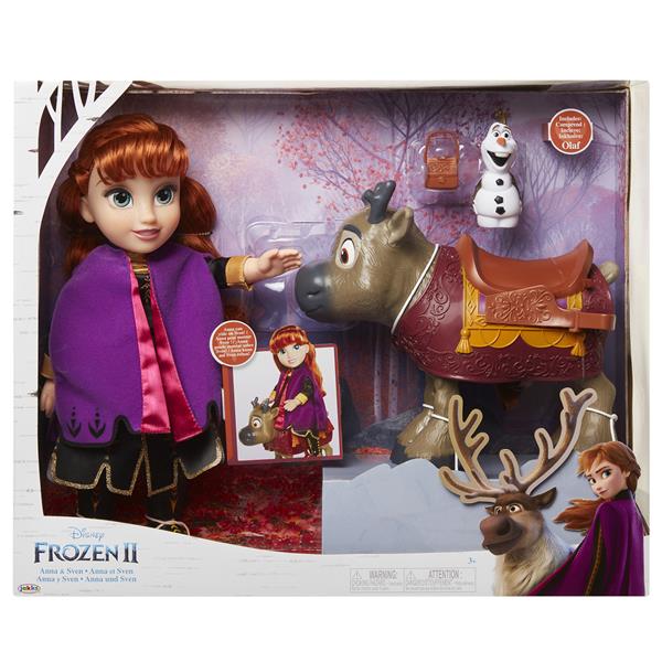 Disney Frozen 2 Toddler Doll Travel Anna &amp; Sven