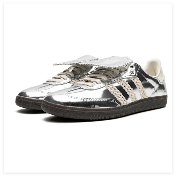 Wales Bonner Samba 'Silver Metallic Gum Casual sportskor 44