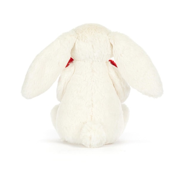 Bashful Red Love Heart Bunny 18cm Jellycat-serien plyschleksaker