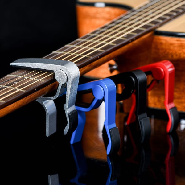 Gitarr zinklegering uppgraderad capo, elgitarr capo, avtagbar strängspikklämma