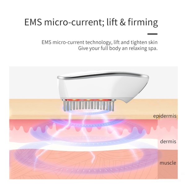EMS Microcurrent Radio Frequency Hårvård Meridian elektrisk massageapparat