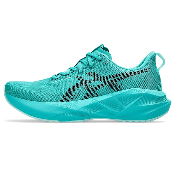 ASICS Novablast 5 Wave Teal Black Originala maratonlöparskor för män och kvinnor 38