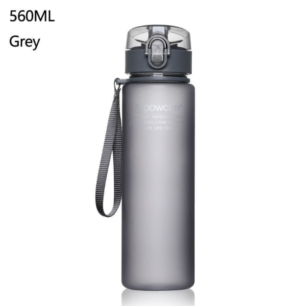 400/560 ml BPA-fri vattenflaska utomhussportvattenflaska Grey 560ml