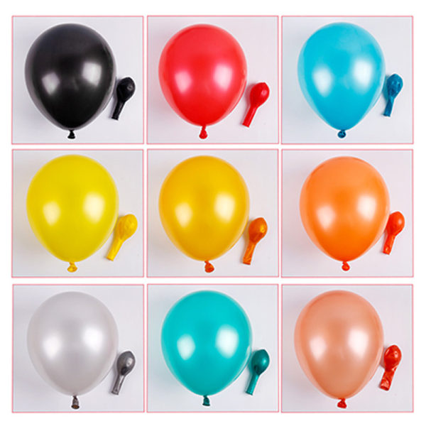 Ballong 12-tums förtjockad färgglad latex dekoration för barnfödelsedagsfest Colour mixture