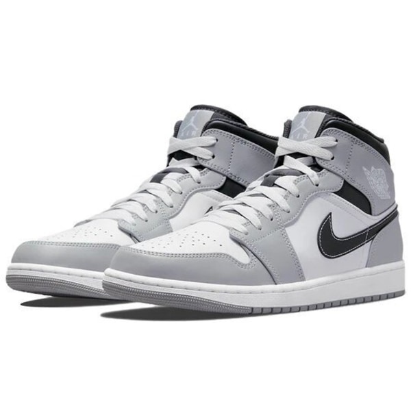 Air Jordans 1 Mid 'Light Smoke Grey' AJ1  Retro Basketball Shoes 44