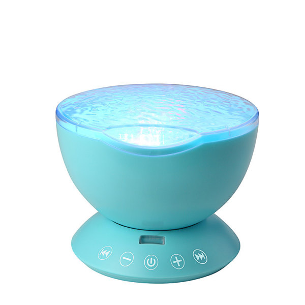 Lugnande Sensorisk LED-projektor Nattljus Ocean Wave Relax Musiklampa Barnpresent