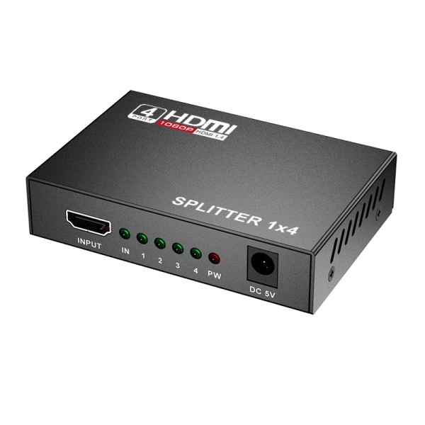 HDMI Splitter 1 In 4 Out Amplifier Adapter Switcher HD Converter för PC TV