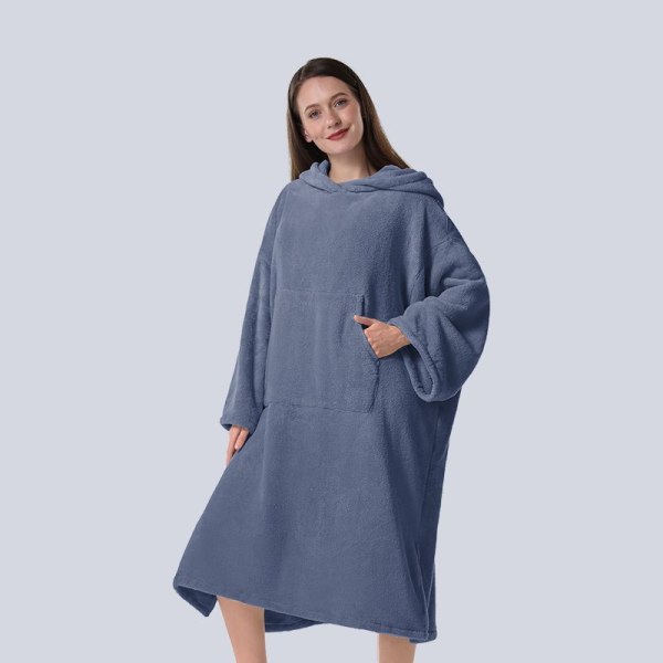 Ersättningsrock för surfponcho, supermjuk ersättningshandduk för simponcho, blue