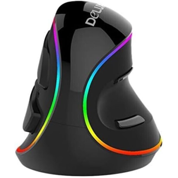 Uppladdningsbar ergonomisk Bluetooth trådlös vertikal mus högerkabelansluten RGB