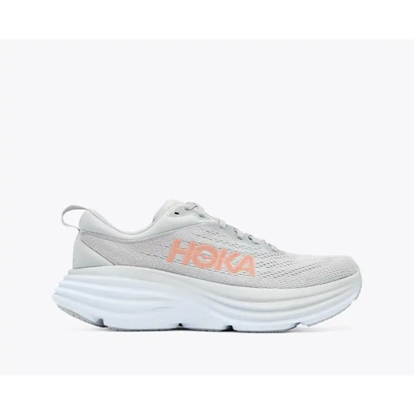 Hokas Bondi 8 harbor mist lunar rock Men's Women's Hiking Running Shoes 39.0