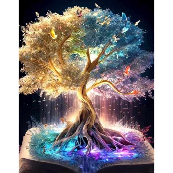 Magic Tree Diamond Painting Kit för vuxna och barn