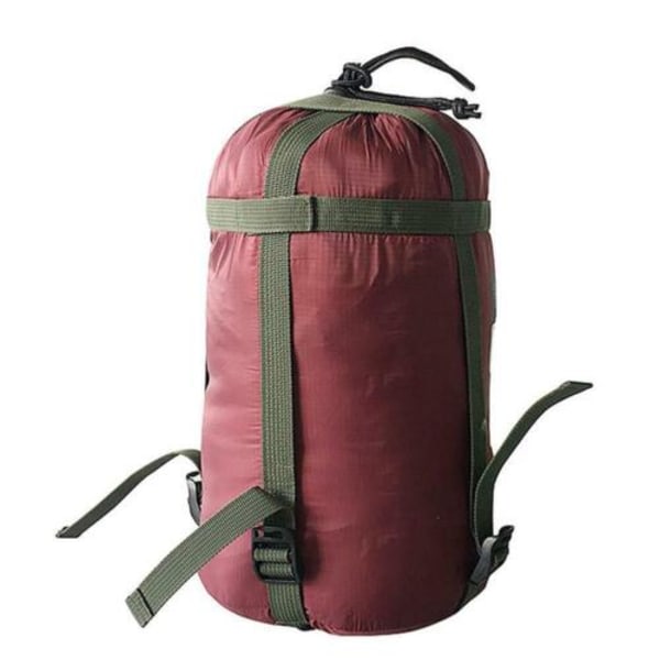 Sovsäck 4 Season Camping Hiking Envelope Single Zip Bag Wine red