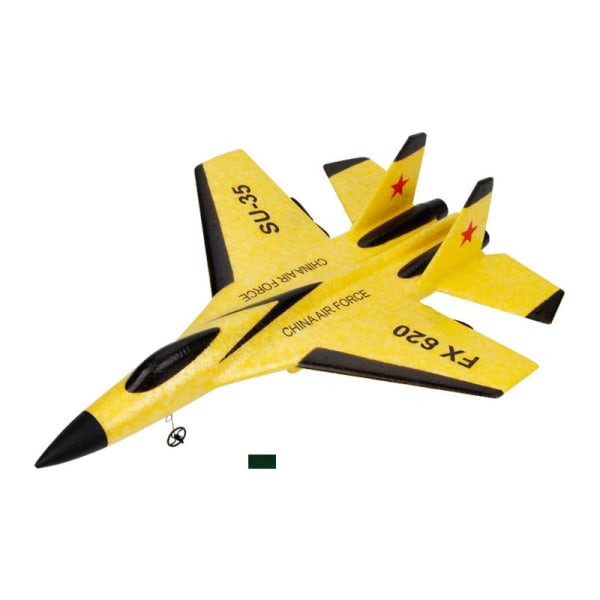 Kid Boy Gift EPP Foam SU-35 modell Plane Toy Fjärrkontroll Flygplan RC Glider Yellow