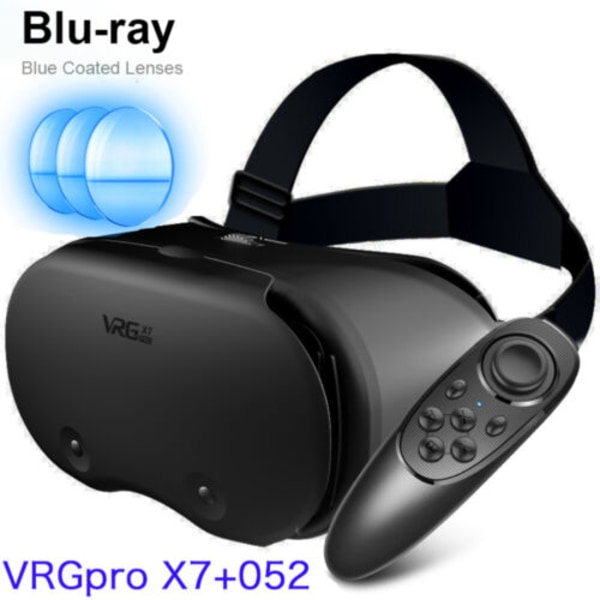 VR Headset 3D Glasögonglasögon med fjärrkontroll C