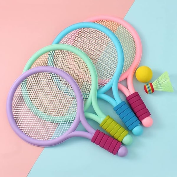 Set för barn, tennisracket, set för pojkar och flickor green