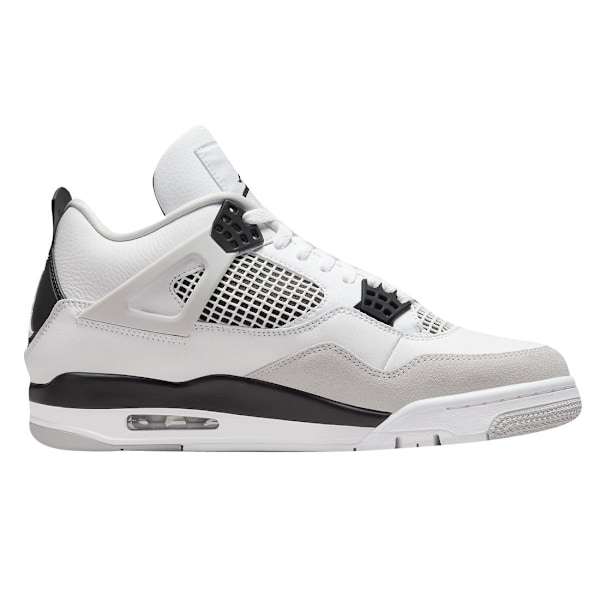 Air Jordans 4 Retro Military Black Män och Kvinnor Original AJ4 Sneakers 41