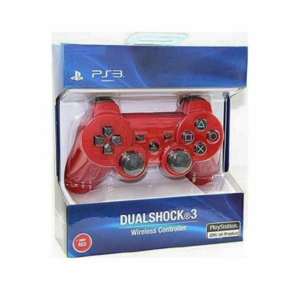 För PS3 Wireless DualShock 3 Controller Joystick GamePad Red