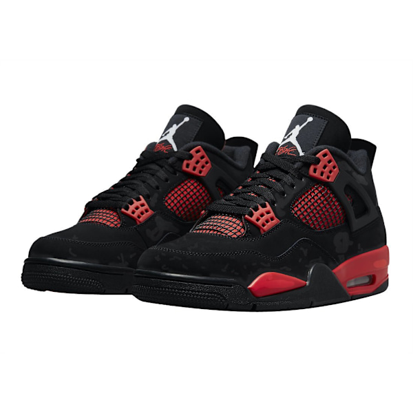 Air Jordans 4 Retro Red Thunder  Män och Kvinnor Original AJ4 Sneakers 42