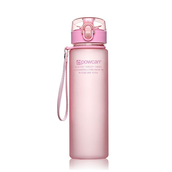 400/560 ml BPA-fri vattenflaska utomhussportvattenflaska Pink 560ml