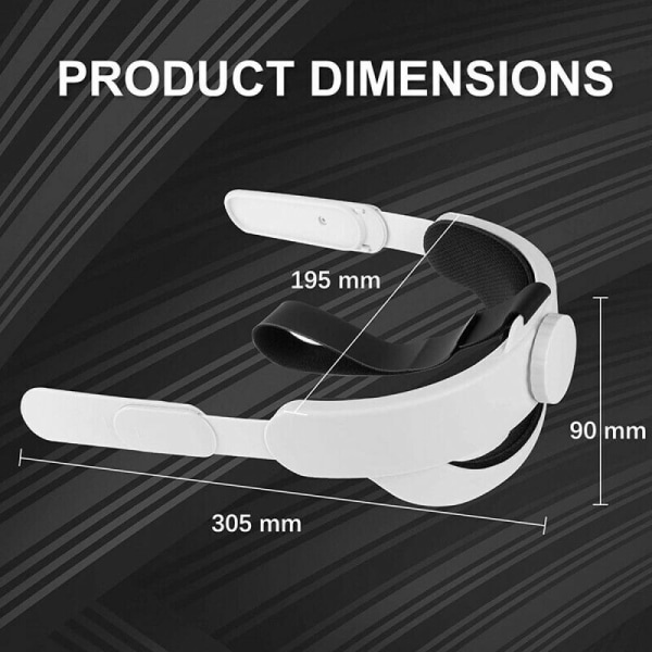 VR Headset Pannband för Oculus Quest 2 Elite Head Strap