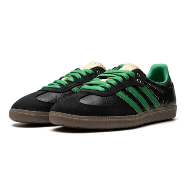 Samba Wales Bonner Black Green Casual sportskor 44