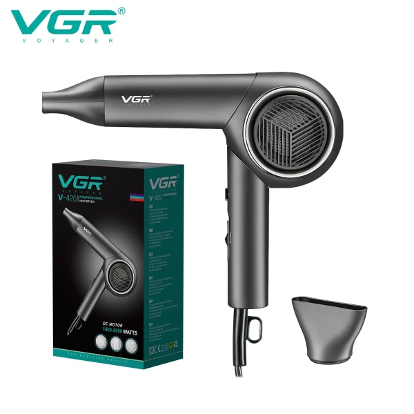 VGR Pro hårtork: varm/kall, negativ jon, hopfällbart handtag