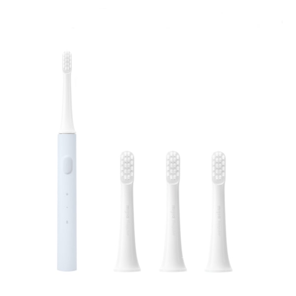 Sonic elektrisk tandborste Färgglad uppladdningsbar IPX7 vattentät Blue T100 toothbrush