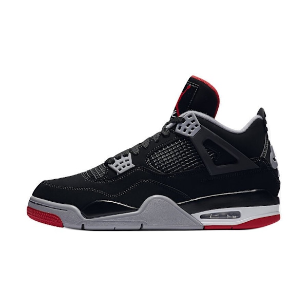 Air Jordans 4 Retro OG 'Bred' 2019   för Män och Kvinnor Original AJ4 Sneakers 40.5