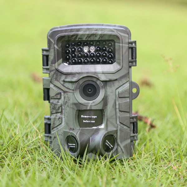 Trail Camera 16MP 1080P jaktkamera med 120° vidvinkellins vattentät