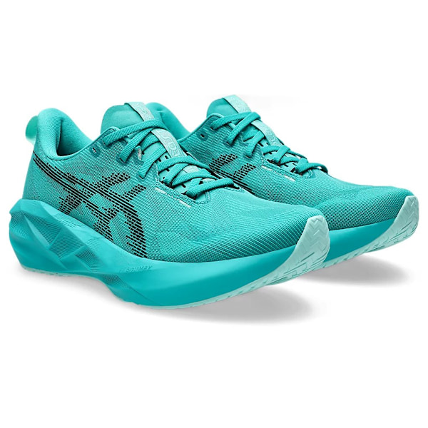 ASICS Novablast 5 Wave Teal Black Originala maratonlöparskor för män och kvinnor 38