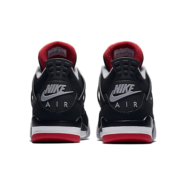 Air Jordans 4 Retro OG 'Bred' 2019   för Män och Kvinnor Original AJ4 Sneakers 46