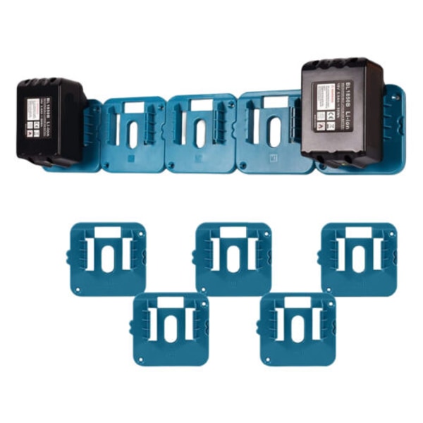 5x Batterihållare Väggfäste för Makita14-18V Batterihållare