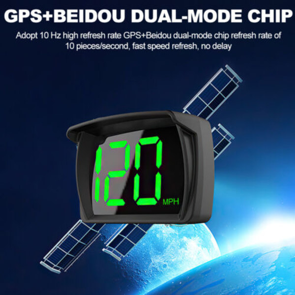 GPS Hastighetsmätare Bil HUD Head Up Display MPH Sunshine Hood