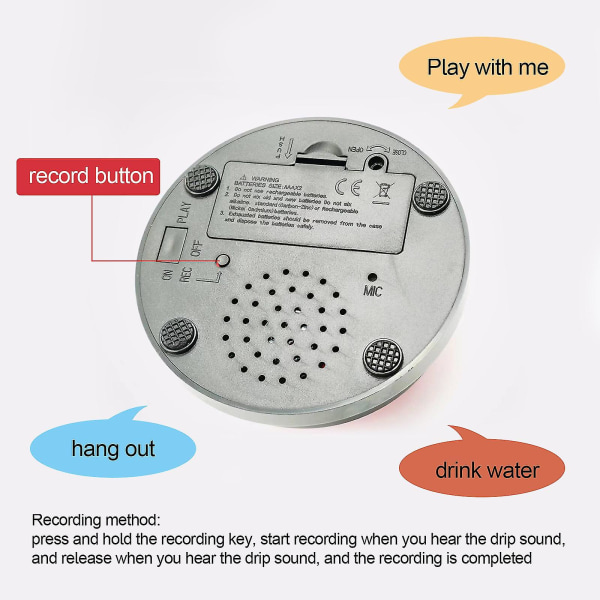 Pet Toy of Voice Recording Knapp och Talking Button Set