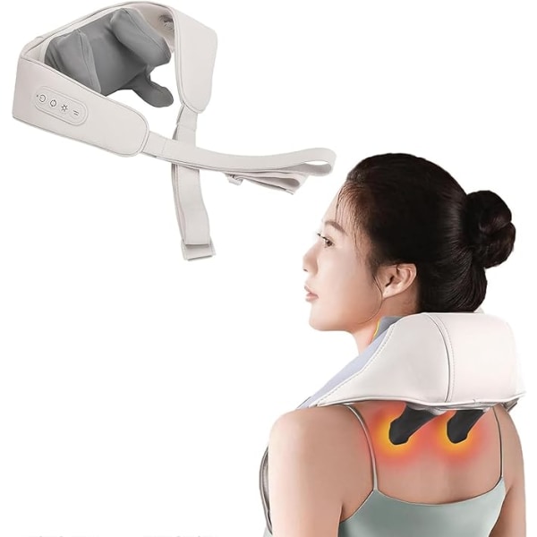 Elektrisk nack- och axelmassager, axel- och nackmassagesjal