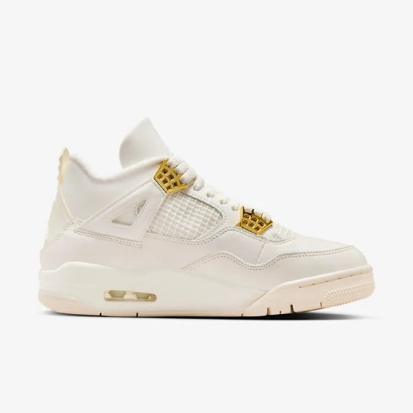 Air Jordans 4 Retro 'Metallic Gold Original AJ4 Sneakers 43