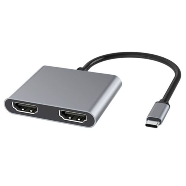 USB adapter Skärmexpansion Type-C till dubbel HDMI-dockningsstation