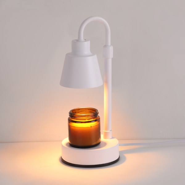 Ljusvärmningslampa, dimbar ljussmältare med timer, med 2 glödlampor White