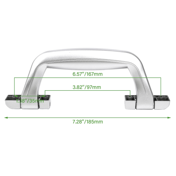 Byte av reservremshandtag 7,28 tum för resväska