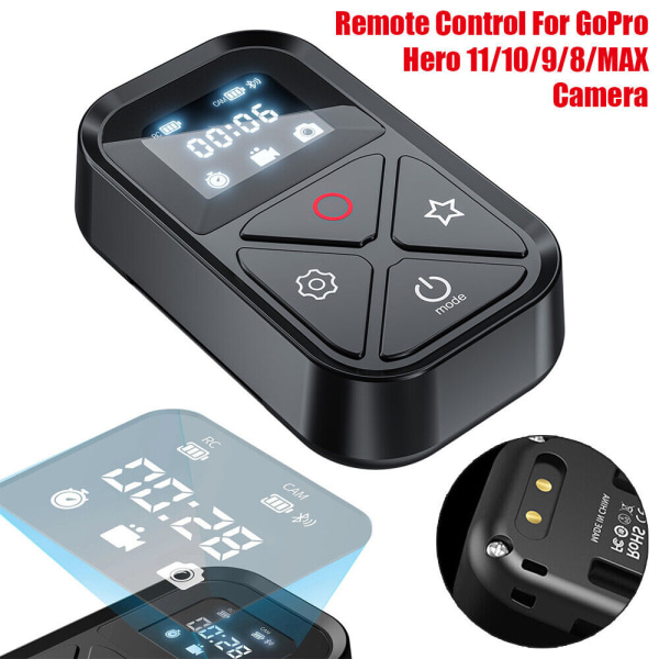 Trådlös Smart Remote Wifi Bluetooth fjärrkontroll för GoPro Hero 10 9 8 MAX