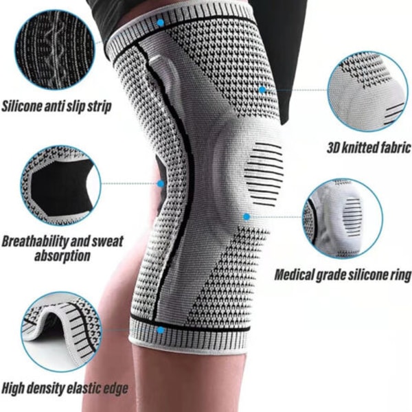 Ultra Knee Elite Knee Medical Knee Brace Knäkompressionshylsa 2PCS M
