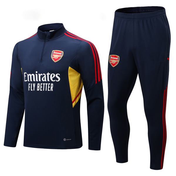 23-24 Arsenal kungblå långärmad tröja set S S